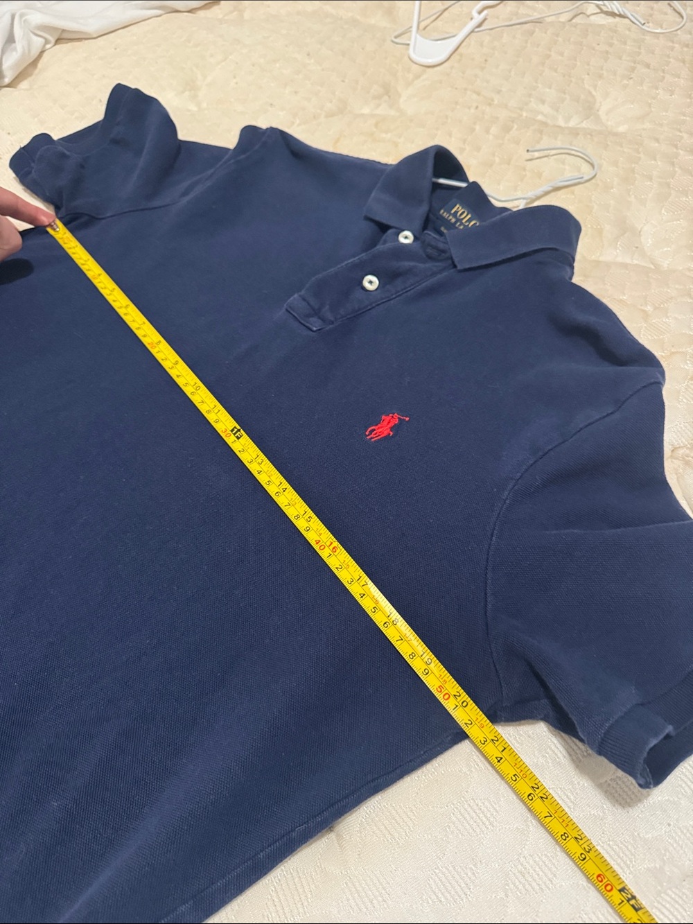 Ralph Lauren Navy Polo with Red Pony Logo